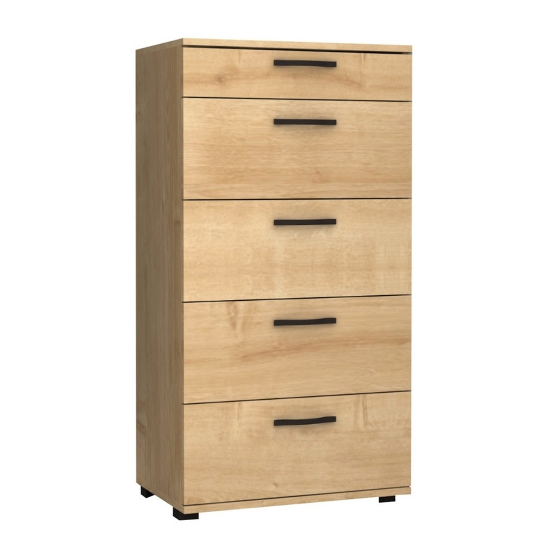 Συρταριέρα Helia Megapap χρώμα φυσικό οξιάς 60x44x108εκ.