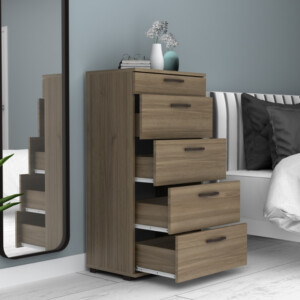 Συρταριέρα Helia Megapap χρώμα καρυδί 60x44x108εκ. - Image 4