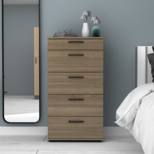 Συρταριέρα Helia Megapap χρώμα καρυδί 60x44x108εκ. - Image 5