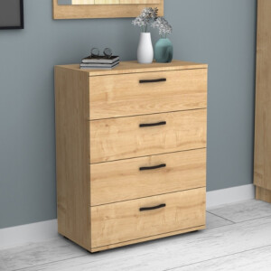 Συρταριέρα Velika Megapap χρώμα φυσικό οξιάς 73x44x96εκ. - Image 3