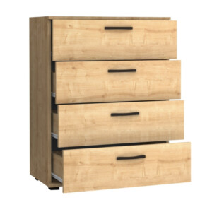 Συρταριέρα Velika Megapap χρώμα φυσικό οξιάς 73x44x96εκ. - Image 5