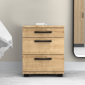 Κομοδίνο - συρταριέρα γραφείου Roco Megapap χρώμα φυσικό οξιάς 40x39x57εκ. - Image 4