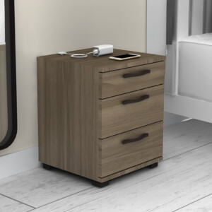 Κομοδίνο - συρταριέρα γραφείου Roco Megapap χρώμα καρυδί 40x39x57εκ. - Image 3