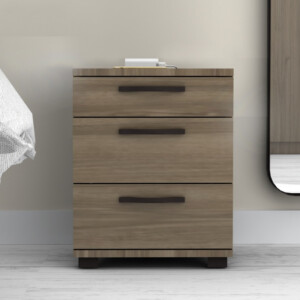 Κομοδίνο - συρταριέρα γραφείου Roco Megapap χρώμα καρυδί 40x39x57εκ. - Image 4