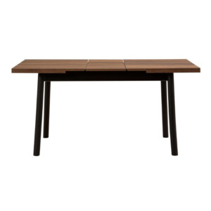 Τραπέζι Jemmy Megapap επεκτεινόμενο χρώμα καρυδί - μαύρο 120/153x75x77εκ. - Image 5