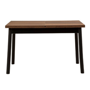 Τραπέζι Jemmy Megapap επεκτεινόμενο χρώμα καρυδί - μαύρο 120/153x75x77εκ. - Image 6