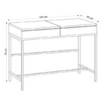 Τουαλέτα με καθρέπτη Linda Megapap χρώμα φυσικό οξιάς 100x45x74εκ. - Image 7