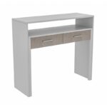Κονσόλα - Γραφείο εργασίας Nena Megapap χρώμα λευκό 99x36/58x88εκ. - Image 4