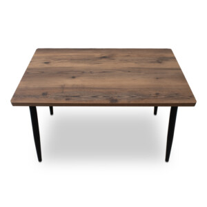 Τραπέζι Levico Megapap Mdf - μεταλλικό χρώμα καπνιστή καρυδιά 120x70x75εκ. - Image 3