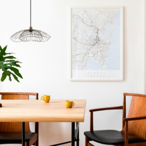 Φωτιστικό οροφής Farac Megapap E27 μεταλλικό μονόφωτο χρώμα χρυσό vintage Ø50x31/111εκ. - Image 5