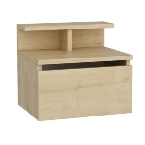 Κομοδίνο επιτοίχιο Arsen Megapap χρώμα φυσικό οξιάς 39,8x31,9x35εκ. - Image 4