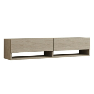 Έπιπλο τηλεόρασης επιτοίχιο Arges Megapap χρώμα travertine 140x29,6x30εκ. - Image 4