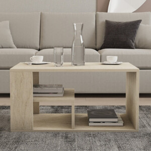 Τραπεζάκι σαλονιού Rodom Megapap χρώμα travertine 80x50x40εκ. - Image 3