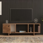 Έπιπλο τηλεόρασης Folsom Megapap χρώμα atlantic pine 140x29,9x45εκ. - Image 3