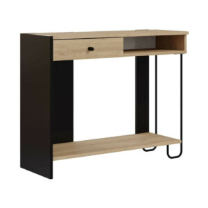 Κονσόλα Sirius Megapap χρώμα sapphire oak - silky black 100x35x79εκ. - Image 5