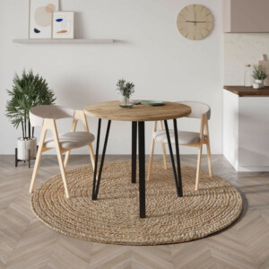 Τραπέζι Xana Megapap χρώμα sepet oak Ø90x77,5εκ. - Image 3