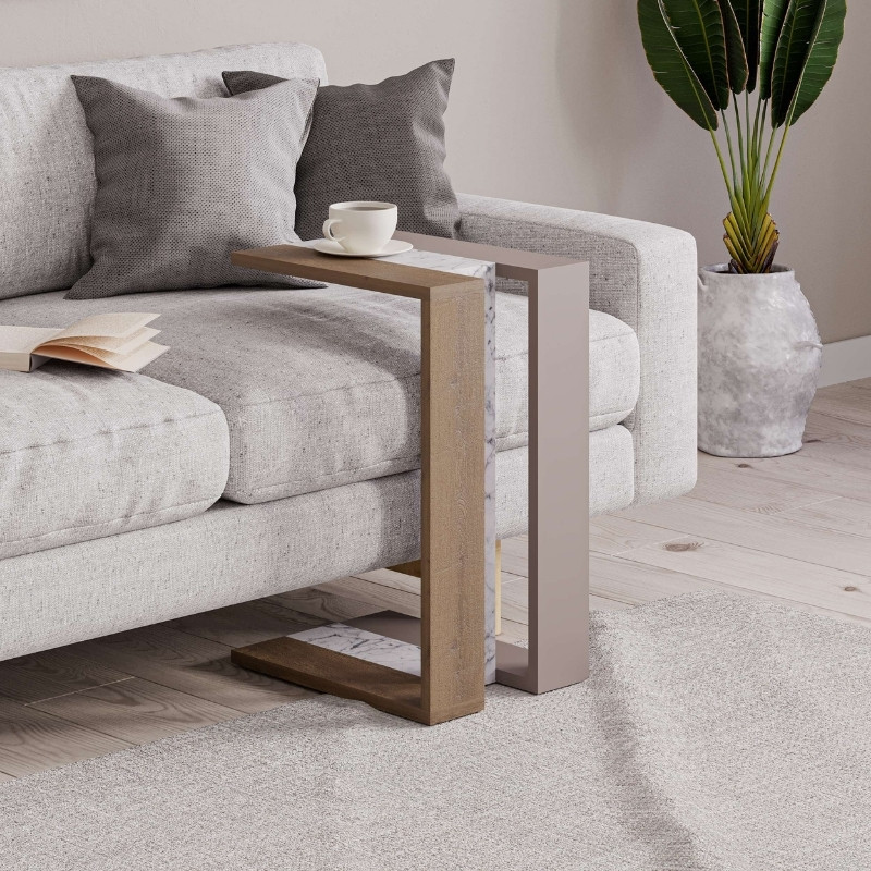 Τραπεζάκι βοηθητικό Muju Megapap ανοιχτό καρυδί - γκρι - ανοιχτή μόκα 30x40x57εκ. Τραπεζάκι βοηθητικό Muju Megapap ανοιχτό καρυδί - γκρι - ανοιχτή μόκα 30x40x57εκ.