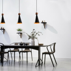 Φωτιστικό οροφής Dona Megapap E27 μεταλλικό μονόφωτο χρώμα μαύρο Ø19x131εκ. - Image 3