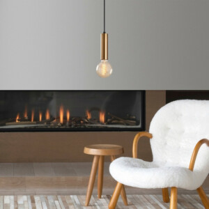 Φωτιστικό οροφής Lizy Megapap E27 μεταλλικό μονόφωτο χρώμα χρυσό vintage Ø4x111εκ. - Image 2