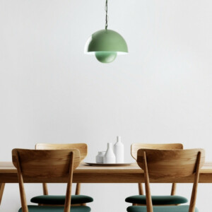 Φωτιστικό οροφής Neptun Megapap E27 μεταλλικό μονόφωτο χρώμα πράσινο Ø30x70εκ. - Image 3