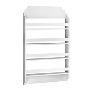 Επιτοίχια βιβλιοθήκη - ραφιέρα Montessori Megapap χρώμα λευκό 80x15x132εκ. - Image 3