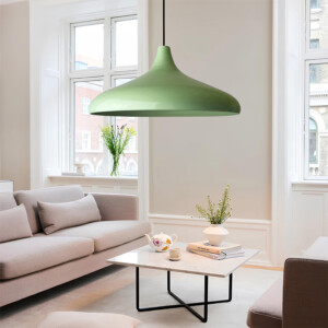 Φωτιστικό οροφής Lela Megapap E27 μεταλλικό μονόφωτο χρώμα μέντα Ø31x100εκ. - Image 2