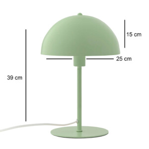 Φωτιστικό επιτραπέζιο Favori Megapap E27 μεταλλικό χρώμα πράσινο Ø25x39εκ. - Image 3