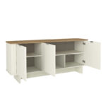 Μπουφές Bohema Megapap χρώμα ivory - sepet oak 180x47x76,6εκ. - Image 6