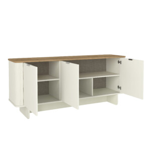 Μπουφές Bohema Megapap χρώμα ivory - sepet oak 180x47x76,6εκ. - Image 6