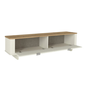 Έπιπλο τηλεόρασης Bohema Megapap χρώμα ivory - sepet oak 180x47x45,6εκ. - Image 7