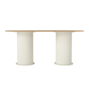 Τραπέζι Bohema Megapap χρώμα ivory - sepet oak 180x90x77,7εκ. - Image 6