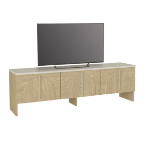 Έπιπλο τηλεόρασης Rebel Megapap χρώμα rota oak - sandstone 150x35x45εκ. - Image 6