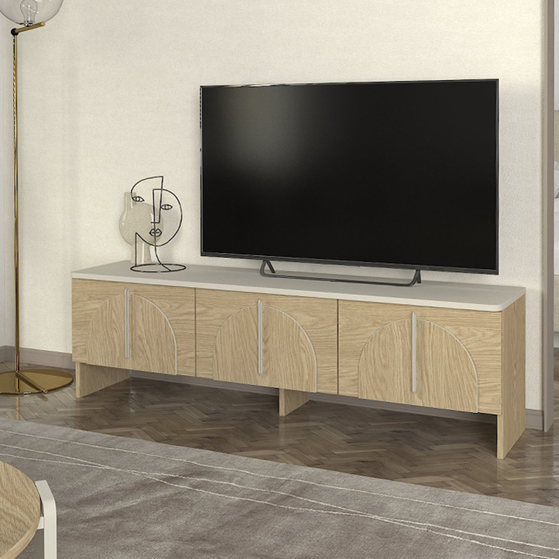 Έπιπλο τηλεόρασης Rebel Megapap χρώμα rota oak - sandstone 150x35x45εκ. Έπιπλο τηλεόρασης Rebel Megapap χρώμα rota oak - sandstone 150x35x45εκ.