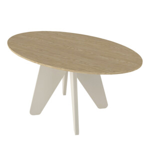 Τραπέζι Rebel Megapap χρώμα rota oak - sandstone 150x90x75εκ. - Image 6