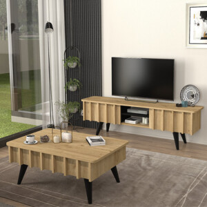 Τραπεζάκι σαλονιού Gemma Megapap χρώμα sepet oak 90x59,6x36,8εκ. - Image 4