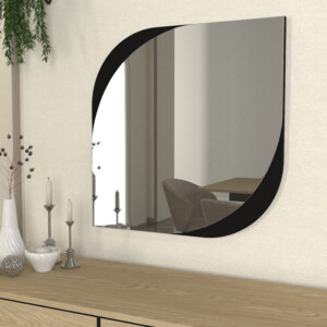 Καθρέπτης τοίχου Lava Μegapap χρώμα μαύρο 70x2