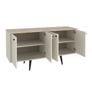 Μπουφές Sevilla Megapap χρώμα sandstone - travertine 150x44,6x72,2εκ. - Image 7