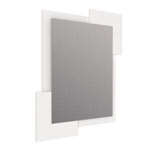 Καθρέπτης τοίχου Selinos Μegapap χρώμα λευκό 65x2,2x85εκ. - Image 4