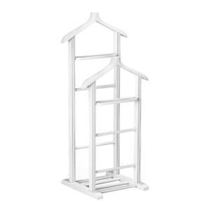 Επιδαπέδια κρεμάστρα Beta II Megapap ξύλινη χρώμα λευκό 48x35x120εκ. - Image 3