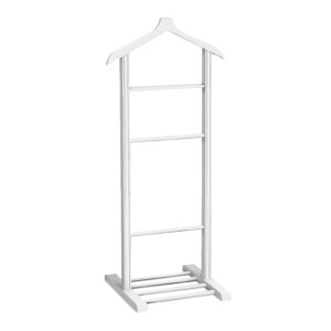 Επιδαπέδια κρεμάστρα Beta Megapap ξύλινη χρώμα λευκό 48x35x120εκ. - Image 3