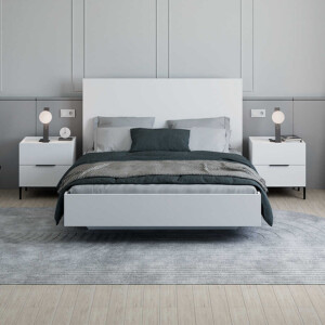 Κρεβάτι Oryana Megapap χρώμα λευκό 160x200εκ. - Image 2