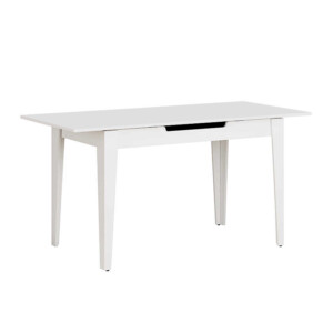 Τραπέζι Trendline Megapap επεκτεινόμενο χρώμα λευκό 120/150x70x75εκ. - Image 6