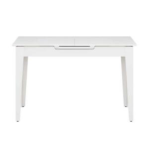 Τραπέζι Trendline Megapap επεκτεινόμενο χρώμα λευκό 120/150x70x75εκ. - Image 7