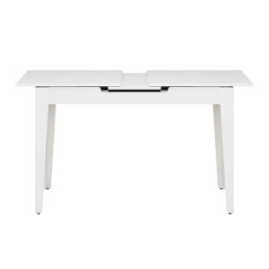 Τραπέζι Trendline Megapap επεκτεινόμενο χρώμα λευκό 120/150x70x75εκ. - Image 8