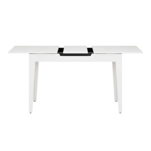 Τραπέζι Trendline Megapap επεκτεινόμενο χρώμα λευκό 120/150x70x75εκ. - Image 9