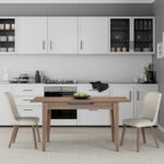 Τραπέζι Trendline Megapap επεκτεινόμενο χρώμα καρυδί 120/150x70x75εκ. - Image 3