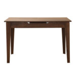 Τραπέζι Trendline Megapap επεκτεινόμενο χρώμα καρυδί 120/150x70x75εκ. - Image 5