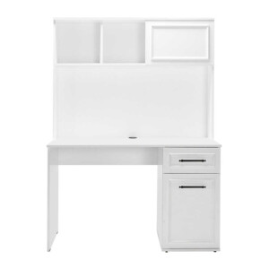 Γραφείο εργασίας Country Megapap χρώμα λευκό 120x60x167εκ. - Image 4