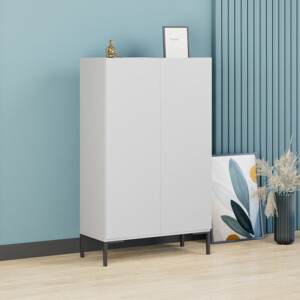 Παπουτσοθήκη - Ντουλάπι Pool Megapap χρώμα λευκό 72x34x119εκ. - Image 2