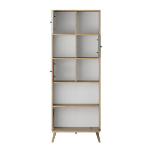 Βιβλιοθήκη Terra Megapap χρώμα florida oak 67x30x181εκ. - Image 5